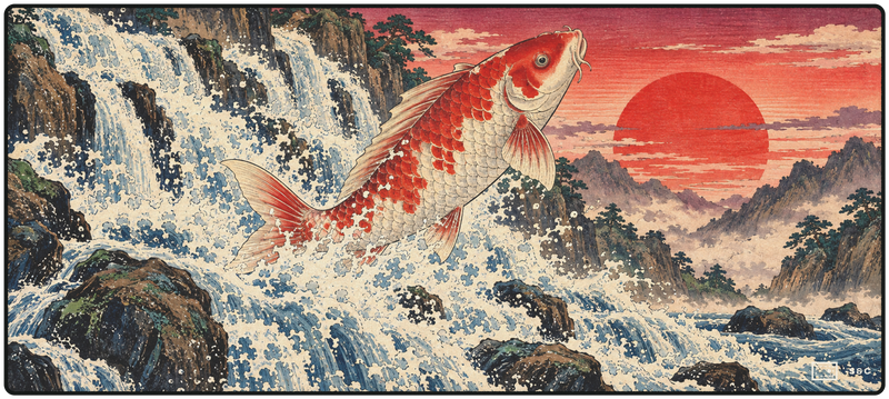 Koi Extended Desk Mat